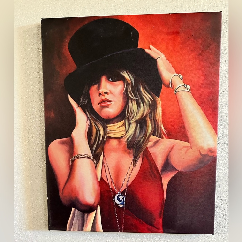 16X20” Stevie knicks Fleetwood Mac canvas art print